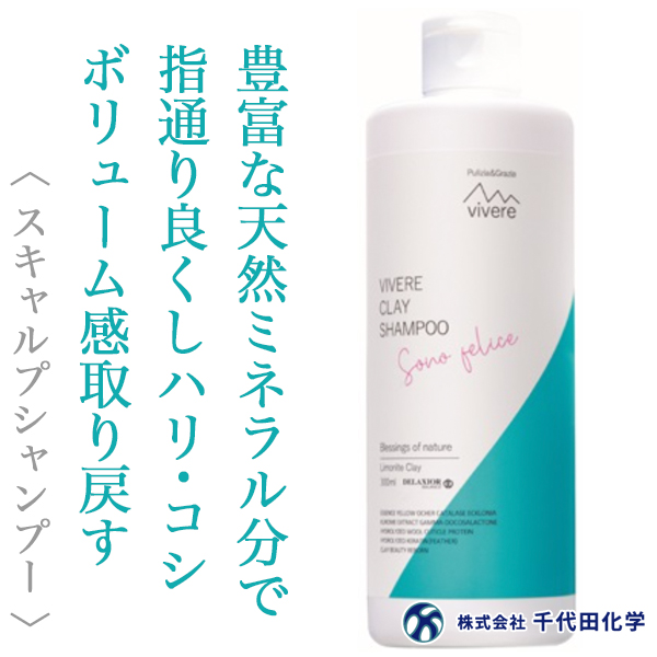 千代田化学 デラクシオ ヴィーヴェレ クレイ シャンプー 300ml